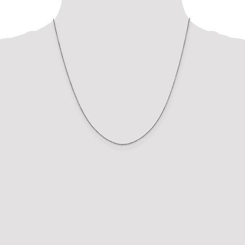 10k White Gold 0.90mm Diamond Cut Cable Chain - Seattle Gold Grillz