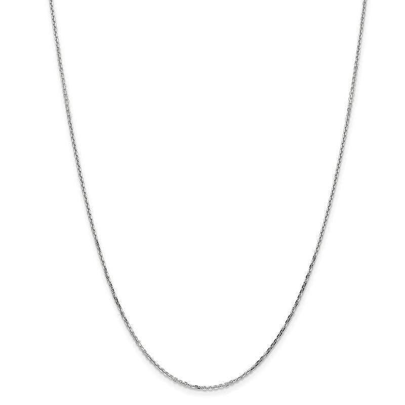 10k White Gold 1.4mm Diamond Cut Cable Chain - Seattle Gold Grillz