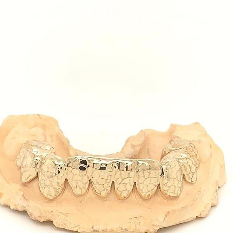 10pc Gold Gator Cut Bottom Grillz - Seattle Gold Grillz