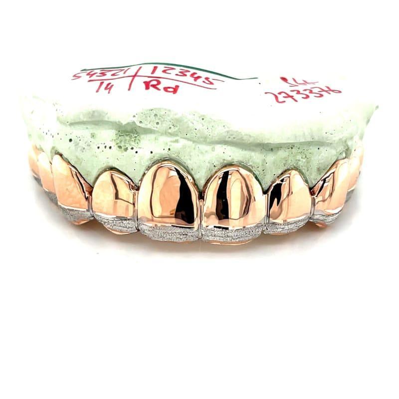 10pc Rose Gold Dusted Grillz - Seattle Gold Grillz