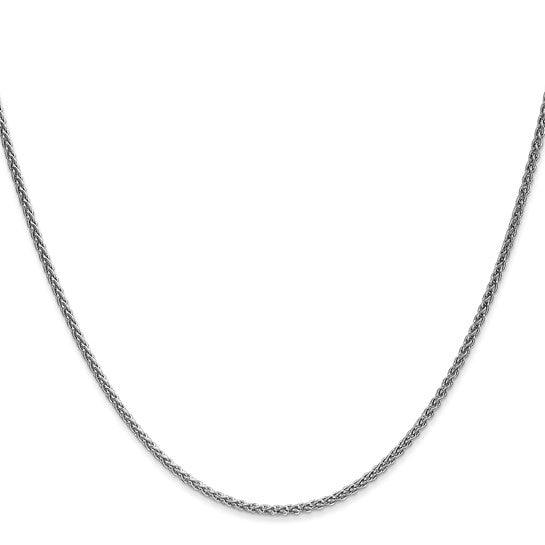 14k White Gold 1.65mm Spiga Chain