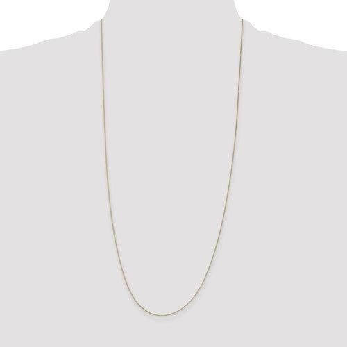 14k 0.5mm Box Chain - Seattle Gold Grillz
