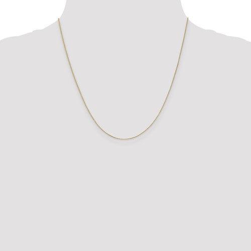 14k 0.5mm Box Chain - Seattle Gold Grillz