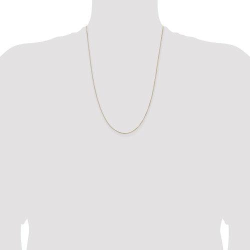 14k 0.5mm Box Chain - Seattle Gold Grillz