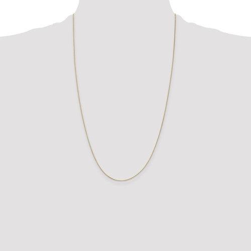 14k 0.5mm Box Chain - Seattle Gold Grillz