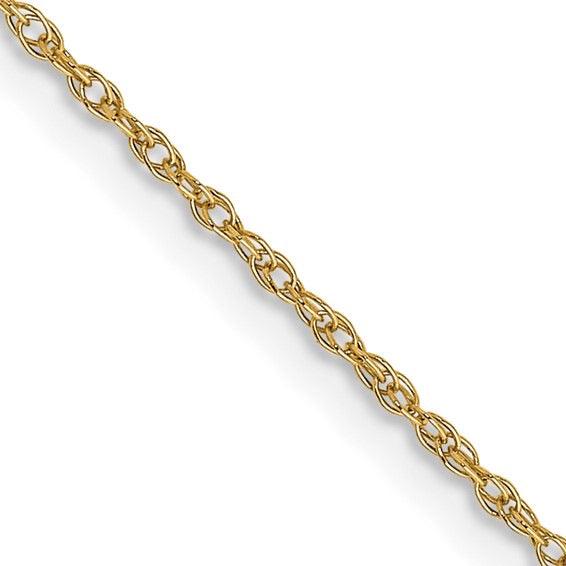 14k 0.7 mm Carded Cable Rope Chain - Seattle Gold Grillz