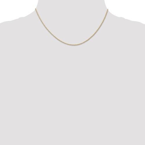 14k 0.7 mm Carded Cable Rope Chain - Seattle Gold Grillz