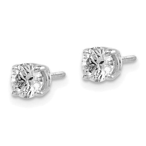 14k 0.75ct. VS2/SI1 G-I Diamond Stud Thread on/off Post Earrings - Seattle Gold Grillz