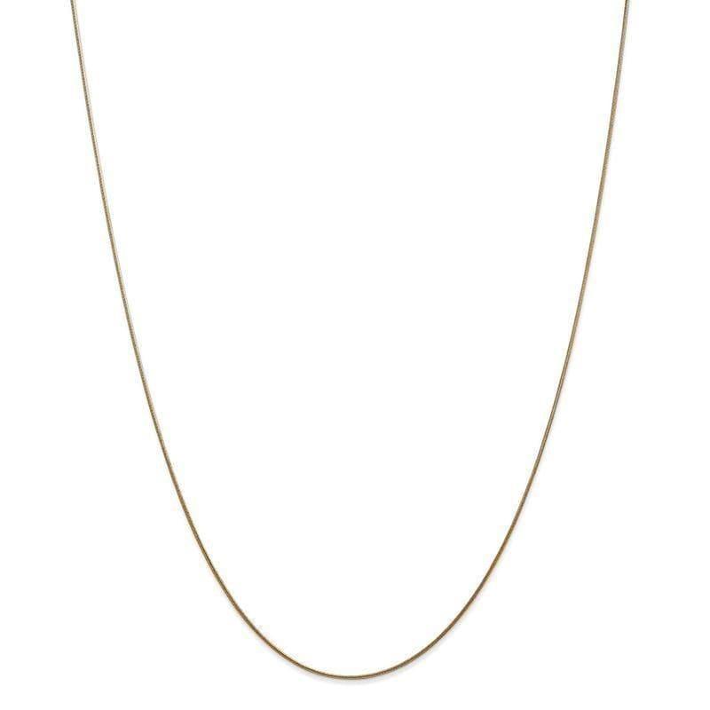 14k 0.80mm Round Snake Chain - Seattle Gold Grillz