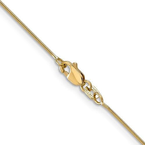 14k 0.80mm Round Snake Chain - Seattle Gold Grillz