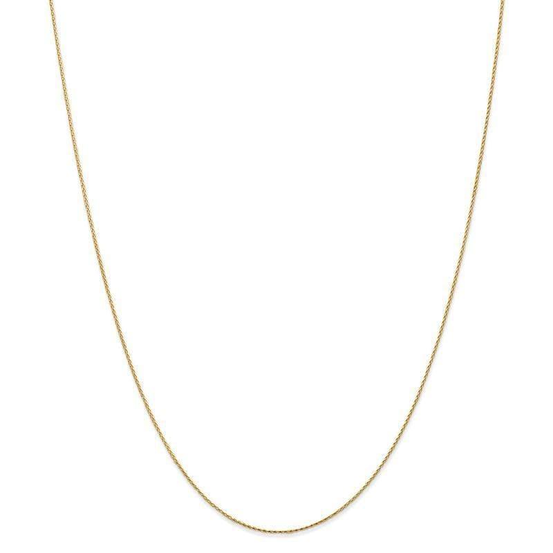 14k 0.8mm Round Wheat Anklet - Seattle Gold Grillz