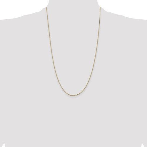 14k 0.9mm Box Chain - Seattle Gold Grillz