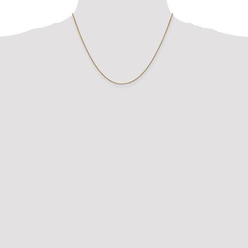 14k 0.9mm Box Chain - Seattle Gold Grillz