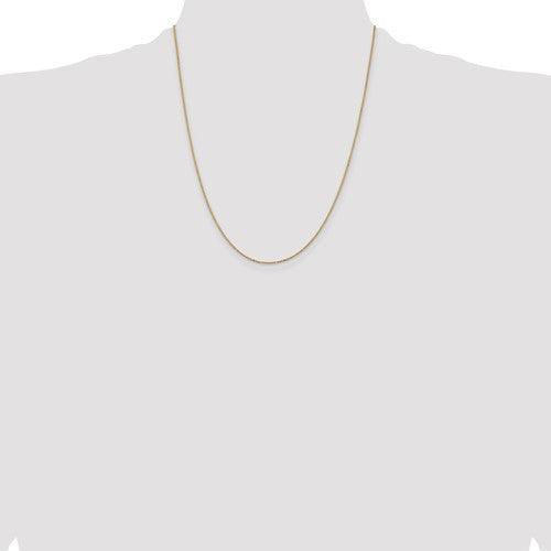 14k 0.9mm Box Chain - Seattle Gold Grillz