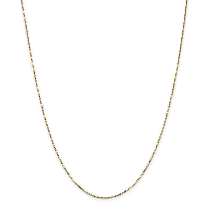 14k 0.9mm Box Chain with Spring Ring - Seattle Gold Grillz