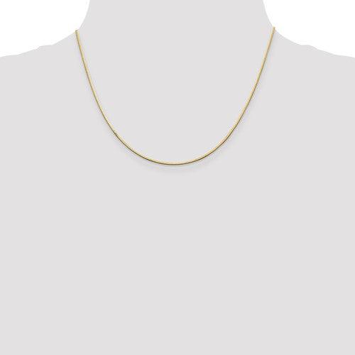 14k 1.00mm Octagonal Snake Chain - Seattle Gold Grillz