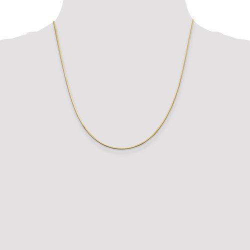 14k 1.00mm Octagonal Snake Chain - Seattle Gold Grillz