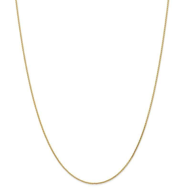 14K 1.0mm Diamond Cut Wheat Anklet - Seattle Gold Grillz