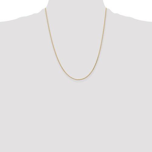 14K 1.0mm Diamond Cut Wheat Chain - Seattle Gold Grillz