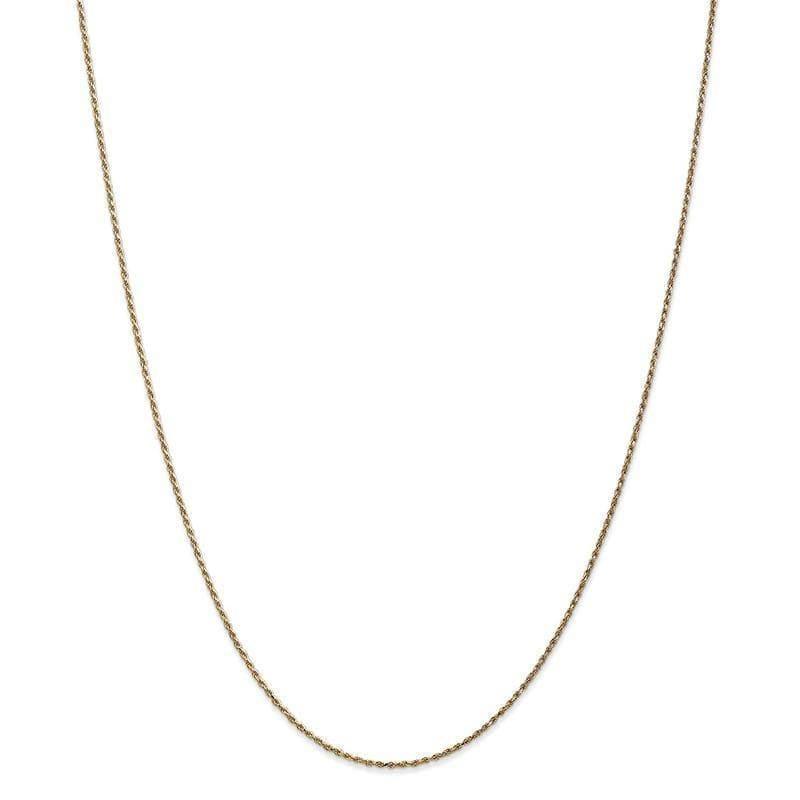 14k 1.15mm Machine-made Rope Chain - Seattle Gold Grillz