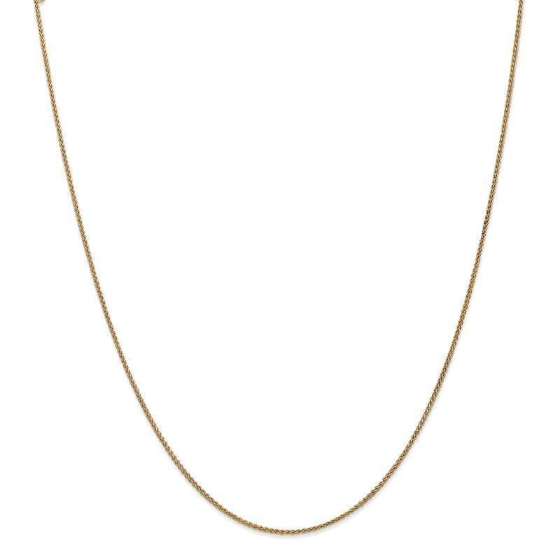 14k 1.25mm Spiga Chain Anklet - Seattle Gold Grillz
