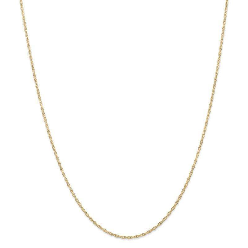 14K 1.35mm Carded Cable Rope Chain - Seattle Gold Grillz
