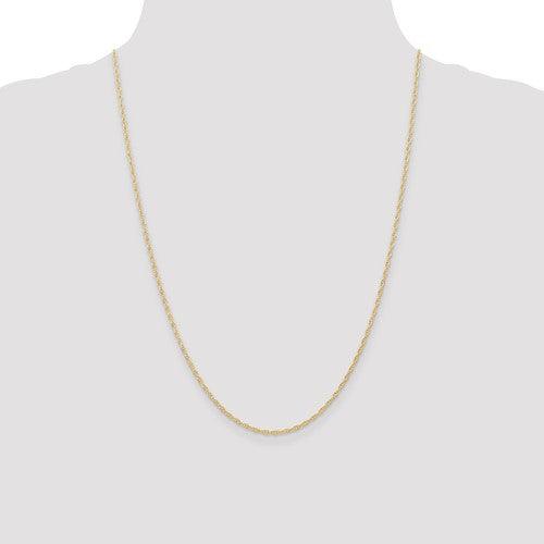 14K 1.35mm Carded Cable Rope Chain - Seattle Gold Grillz