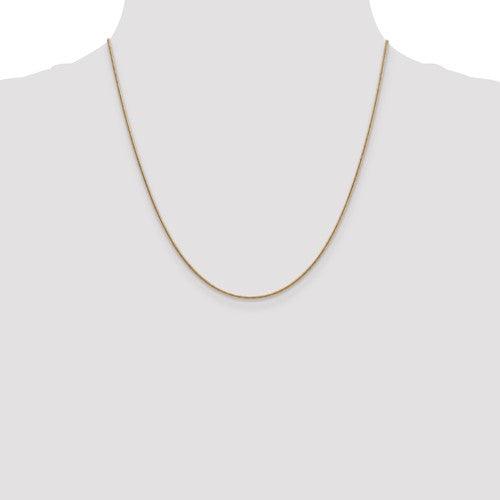 14k 1.3mm Round Snake Chain - Seattle Gold Grillz