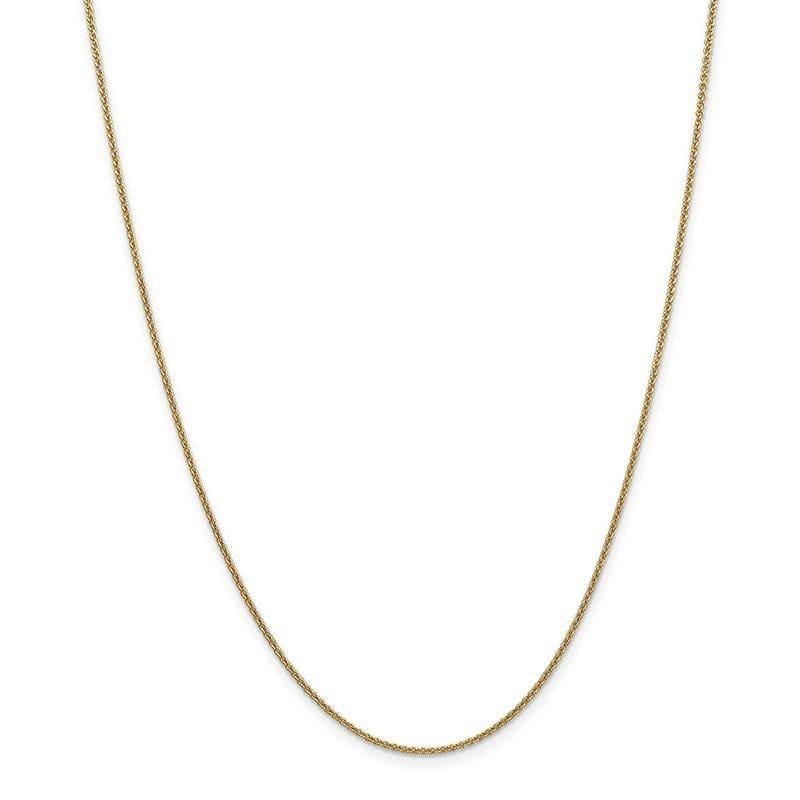 14k 1.4mm Round Open Cable Chain - Seattle Gold Grillz