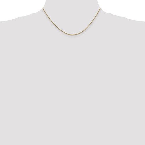 14k 1.4mm Round Open Cable Chain - Seattle Gold Grillz