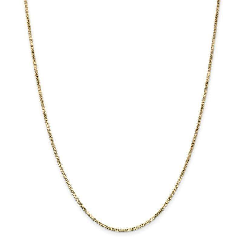 14k 1.5mm Anchor Link Chain - Seattle Gold Grillz