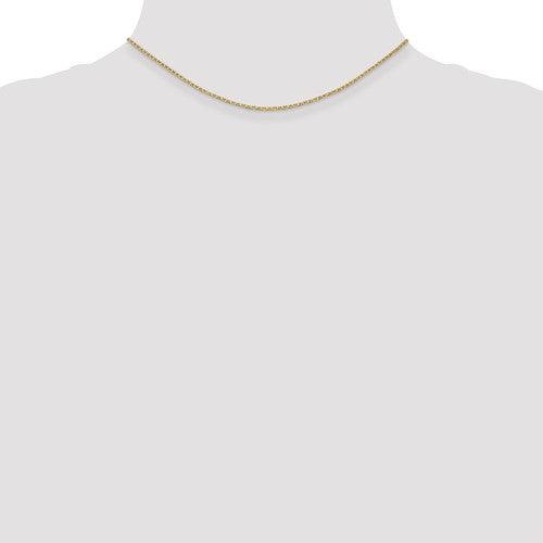 14k 1.5mm Anchor Link Chain - Seattle Gold Grillz