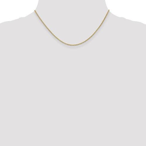 14k 1.5mm Anchor Link Chain - Seattle Gold Grillz