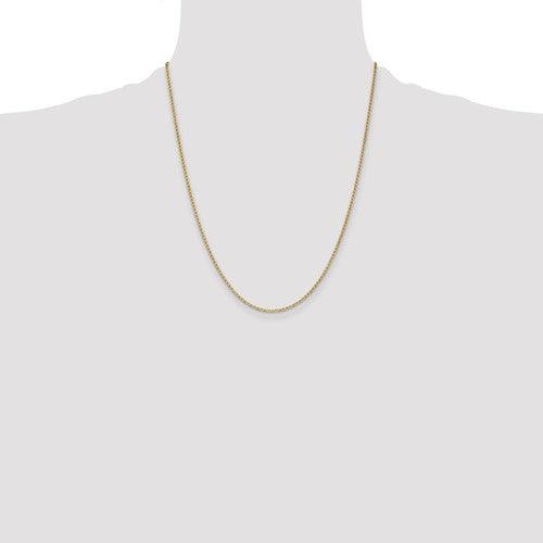 14k 1.5mm Anchor Link Chain - Seattle Gold Grillz