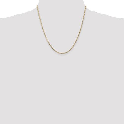 14k 1.5mm Box Chain - Seattle Gold Grillz