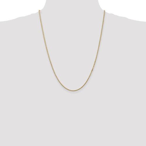 14k 1.5mm Box Chain - Seattle Gold Grillz