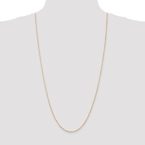 14k 1.5mm Diamond Cut Extra-Light Rope Chain - Seattle Gold Grillz
