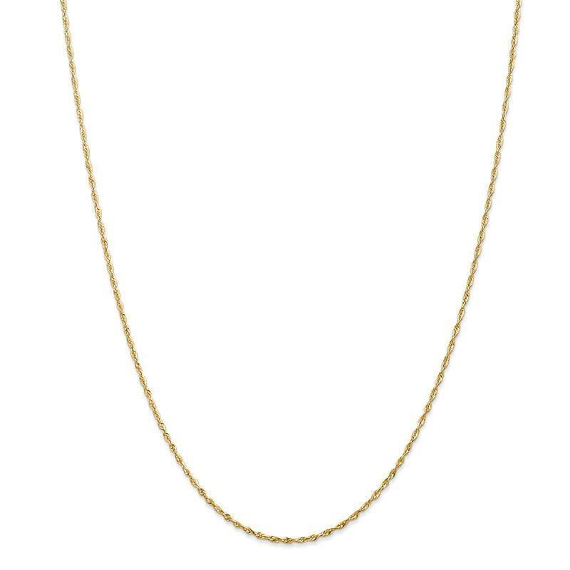 14k 1.5mm Diamond Cut Extra-Light Rope Chain - Seattle Gold Grillz