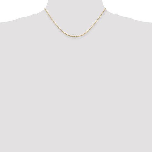 14k 1.5mm Diamond Cut Extra-Light Rope Chain - Seattle Gold Grillz