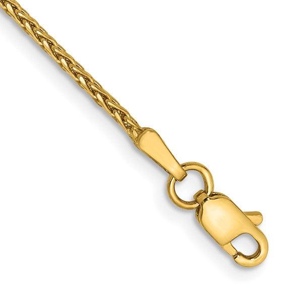 14k 1.5mm Diamond-Cut Parisian Wheat Bracelet - Seattle Gold Grillz