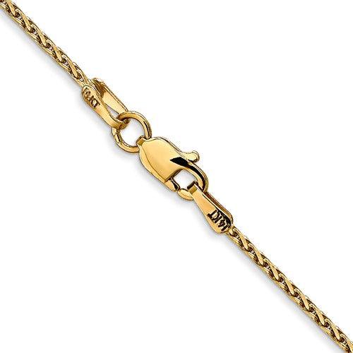14k 1.5mm Diamond Cut Parisian Wheat Chain - Seattle Gold Grillz