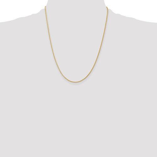 14k 1.5mm Diamond Cut Parisian Wheat Chain - Seattle Gold Grillz