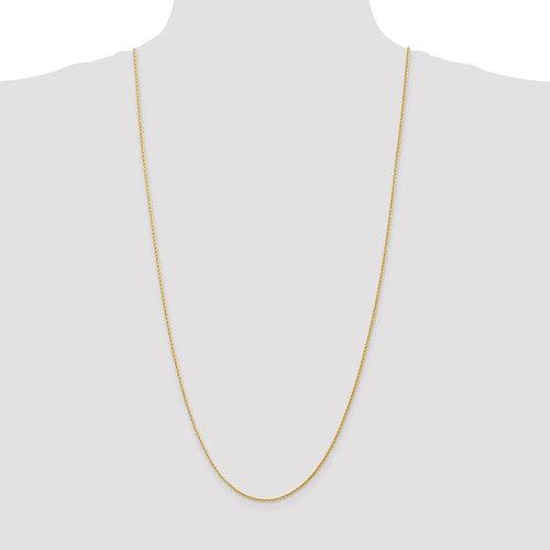 14k 1.5mm Diamond Cut Parisian Wheat Chain - Seattle Gold Grillz
