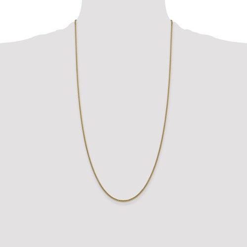 14k 1.5mm Hollow Round Box Chain - Seattle Gold Grillz