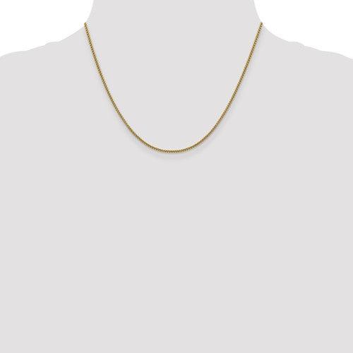 14k 1.5mm Hollow Round Box Chain - Seattle Gold Grillz