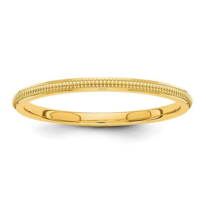 14k 1.5mm Milgrain Band - Seattle Gold Grillz