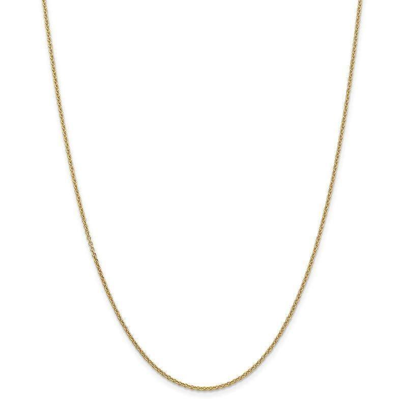 14k 1.6mm Round Cable Chain - Seattle Gold Grillz