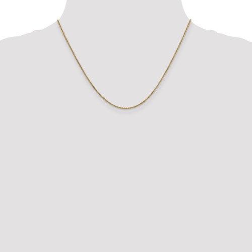 14k 1.6mm Round Cable Chain - Seattle Gold Grillz