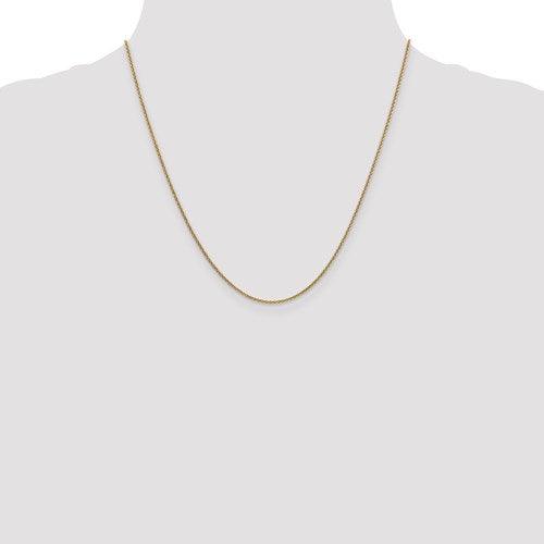 14k 1.6mm Round Cable Chain - Seattle Gold Grillz