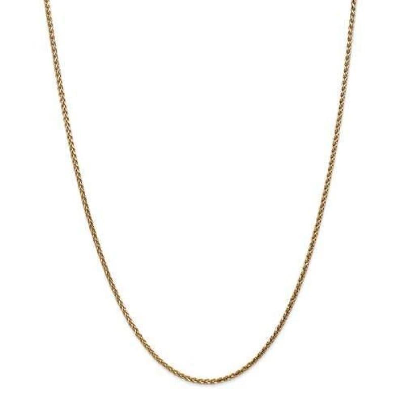 14k 1.80mm Solid Diamond Cut Spiga Chain - Seattle Gold Grillz
